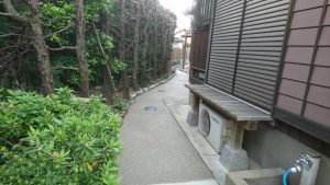 2017/4/15 施工！小倉南区、C邸 玄関アプローチ他 ガチン固で、スッキリ防草施工！